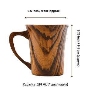 Tazas de madera que añaden encanto orgánico a las mesas de desayuno, hogares, cocinas, cafeterías, hoteles, mañanas, comidas, decoración, calidez y alegría. - Product Image 3