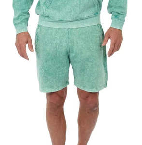 Shorts en molleton délavé personnalisés pour hommes |   Tissu 100% coton écologique |   Coupe décontractée respirante |   Streetwear d'été |   Service OEM - Product Image 6