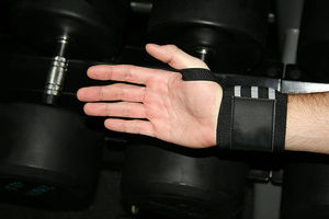 Promoción al por mayor Heavy Fitness neopreno antideslizante Unisex logotipo personalizado muñequeras para gimnasio levantamiento de pesas - Product Image 5