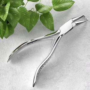 Pince à extensions de cheveux à finition miroir, poignée incurvée, pince à extensions de cheveux, pince à coiffer les cheveux avec pochette noire - Product Image 5