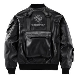 Chaqueta de Piloto de Cuero para Hombre, Invierno, Alta Calidad, Transpirable y Ecológica, Personalizable, Informal para Exteriores - Product Image 4