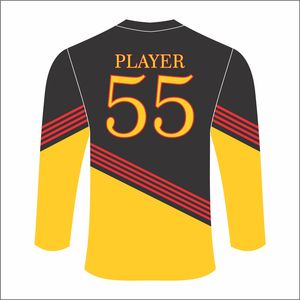 เสื้อฟุตบอลแขนยาวเสื้อฟุตบอลสำหรับผู้ชายเสื้อฟุตบอลแบบสั่งทำ - Product Image 6