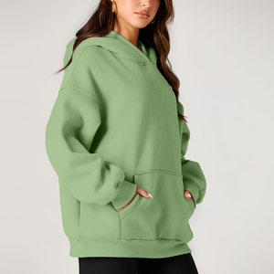 Hot Selling Women Oversized Hoodies Streetwear Hip Hop Style Fleece Fabric Windproof Winter Wear Pullover Style Women Hoodie - Product Image 6