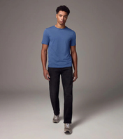 T-shirt à col en V en coton pour hommes T-shirts de marque 100% Coton Confortable Tenue décontractée