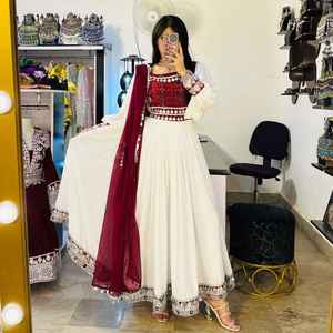 Vente flash Meilleure robe afghane Kuchi Robe ethnique afghane faite à la main Robe traditionnelle pour femmes Culture afghane Robe afghane en gros - Product Image 2