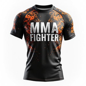 Rashguards de BJJ Premium Personalizados, Impresión Digital de Alta Calidad, Elásticos, 100% Poliéster, Duraderos, Transpirables, Anti-UV, para Entrenamiento de MMA - Product Image 5