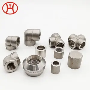 Stainless Steel Short Pipe Fittings Stainless Steel 304 Pipe End Cap 4" Stainless Hex Union
