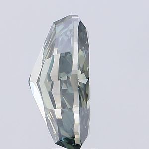 Diamant ovale de laboratoire certifié IGI, vert grisâtre vif, pour la fabrication de bijoux fins, vente en gros - Product Image 2