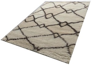 Fabricante directo 100% Alfombra marroquí India anudada a mano de lana natural sin teñir Resumen de pila alta para interiores de casas modernas - Product Image 2