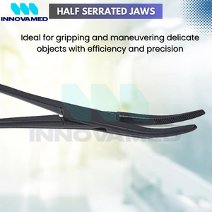 Mandíbulas curvadas Color negro La más alta calidad Totalmente personalizado Hecho Nuevos instrumentos quirúrgicos manuales reutilizables con soporte en línea - Product Image 5