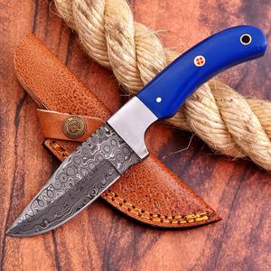 Lame en acier damas forgé sur mesure couteau de chasse survie Bushcraft OEM Support lame fixe couteau de Camping de qualité industrielle - Product Image 1