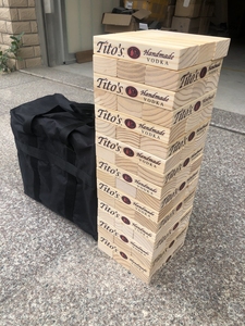 Đồ chơi ngoài trời lớn nhào lộn tháp ngoài trời xếp chồng trò chơi Jumbo Khối Lớn Vườn nhào lộn sàn sân gỗ trò chơi Fami - Product Image 2