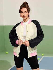 2025 blouson d'aviateur en satin personnalisé de haute qualité imperméable respirant fermeture à glissière conceptions imprimées pour l'hiver dernier tricoté - Product Image 6