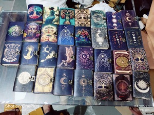 Custom Made Printed Leather Journals with Celtic and Witch Craft Themes Ideal for Resale by Journal Stores - Product Image 2