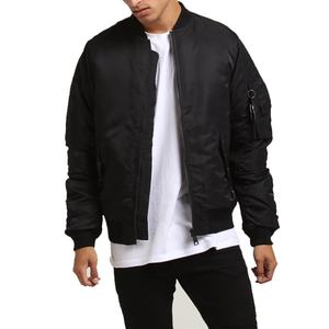 Chaqueta Bomber Clásica de Piloto para Hombre al por Mayor, Larga y Delgada, Personalizable con Estampado, MOQ Bajo, Ajuste Relajado, Impermeable, Cortavientos, Venta al por Mayor - Product Image 3