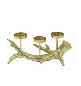 Vela de reno de Metal con acabado plateado y de calidad superior, soporte votivo, mesa de forma redonda, decoración para el hogar, regalos, decoración de iluminación - Product Image 5