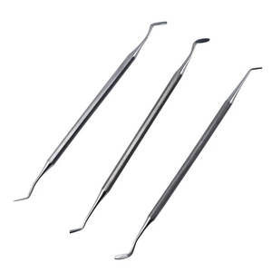 Spatule composite en acier inoxydable à double extrémité pour la restauration dentaire, outils pour le remplissage de résine - Product Image 1