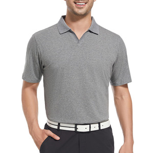 Design personnalisé Logo Beach Polos à manches courtes pour hommes de haute qualité T-shirt surdimensionné en tissu de coton tricoté Polos pour hommes - Product Image 2