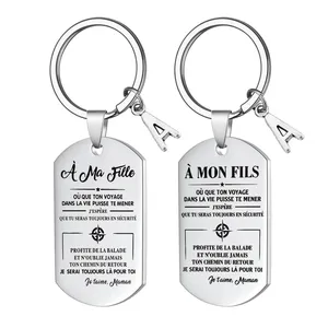 Benutzer definiert zu meinem Sohn Geschenke von Mama Inspirierende Schlüssel bund Geburtstag Weihnachten Zurück zur Schule Geschenk für Jungen Kinder Teen Adult Keyring