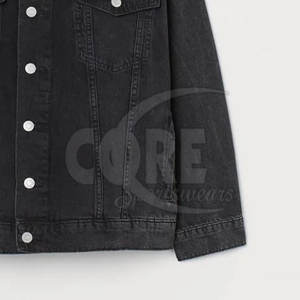 Veste en jean pour hommes à prix réduit OEM 100% Veste d'hiver en jean pour hommes en coton pour la vente en ligne - Product Image 6