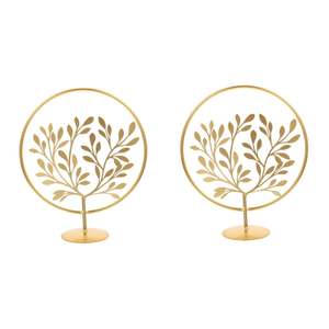 Métal Feuilles Sculpture Feuille Ornement pour Salon Décor Accent Styles Antique Home Decor Traditionnel Showpiece Figurine - Product Image 3