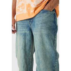 กางเกงผ้ายีนส์ทรงหลวมขากว้างสำหรับผู้ชายชุดสตรีทแวร์ทันสมัยใส่ได้ทั้งชายและหญิงแบบวินเทจ - Product Image 5