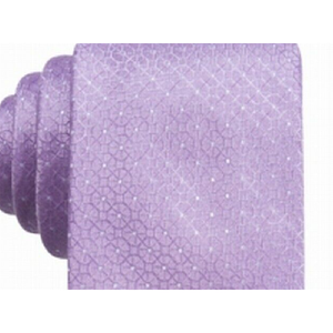 Cravatta in Seta da Uomo Ryan Seacrest Distinction, Viola con Stampa Jacquard e Motivi a Pois e Righe, Stile Casual, Taglia Unica, Confezione Regalo - Product Image 2
