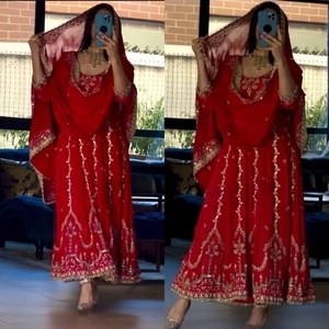 Chic arrival multi color cotton ethnic ensemble featuring resham work <b>detail</b> and fancy dupatta 2025 collection premium finish - Product Image 2