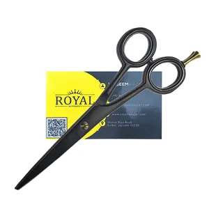 Low Priced Hot Mate Black Color Barber Hair Dressing Scissors Hair Cutting And Set Scissors Barber Supplies