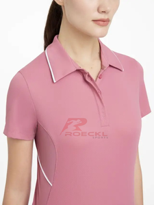 Top de equitación de diseño Premium para mujer, venta al por mayor, control de humedad de punto sin costuras, entrenamiento ecuestre de movimiento flexible de secado rápido - Product Image 3