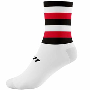 Paquete de 3 calcetines deportivos de rendimiento Tech Crew personalizables Patrón sólido de punto con diseño de logotipo de puño personalizable ODM de calidad - Product Image 1