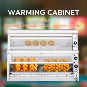 Armoire chauffante à deux niveaux TENSHINE de style KFC avec remplissage automatique d'eau pour poulet frit et maintien au chaud des aliments - Product Image 6