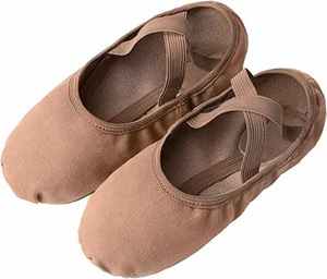 Zapato de ballet personalizado Rosa bajo para niños y niñas de alta calidad profesional, zapatos de gimnasia personalizados para adultos, cuero para niños - Product Image 5