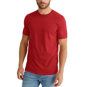 เสื้อยืดผ้าฝ้ายเรียบ สตรีทแวร์ พิมพ์โลโก้ เสื้อยืดเปล่า 100% ผ้าฝ้าย ระบายอากาศได้ดี รับผลิตเสื้อยืดแบบ OEM ผลิตโดย BS 2026 - Product Image 1