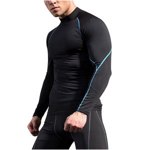 Rash Guards personnalisés sublimés de haute qualité, à séchage rapide, à manches longues, ajustés, pour la salle de sport, entraînement, compression, pour hommes - Product Image 1