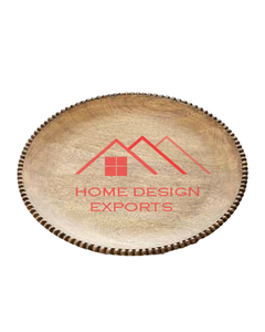 2025 plaque de chargeur en bois de vente chaude pour la maison hôtel Restaurant plaque de chargeur de service alimentaire meilleur vendeur - Product Image 1