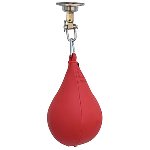 Bon marché, balle de vitesse de boxe en cuir PU personnalisée, balle de vitesse de poinçonnage avec logo personnalisé, fabriqué au Pakistan - Product Image 2