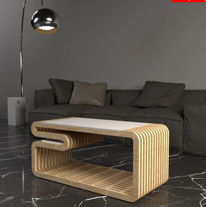 Mesa de centro lavable ligera extraíble moderna de lujo paramétrica única para decoración interior de oficina en casa y Hotel - Product Image 3