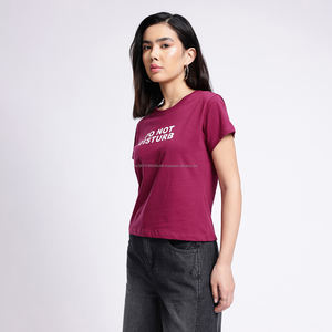 Fit2Fight Custom High Quality Women's T-shirts Brand Cotton Plain Grey Crop <b>Tops</b> Anti-Pilling Casual Summer Style - Product Image 3