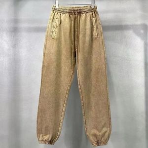 กางเกงวิ่งขายาวสำหรับผู้ชายกางเกงสำหรับผู้ชายกางเกงวิ่งจ๊อกกิ้งแบบถักเอวกลางดีไซน์ตามสั่งแนวไฮสตรีท - Product Image 3