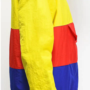 Cortavientos personalizado bolsillos elegantes dibujo/elástico Primavera al aire libre rompevientos conjuntos hombres pulóver rompevientos chaqueta pantalón conjunto - Product Image 6