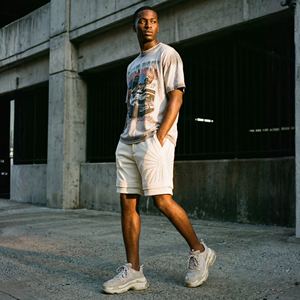 <b>Men</b> Nylon <b>Shorts</b> Custom Rhinestone Eco-Friendly Breathable Quick Dry Y2K Streetwear Boxy Fit Gym Casual Half Pants OEM Supply - Product Image 5