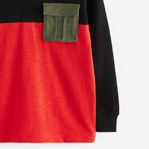 เสื้อฮู้ดดี้ผ้าฝ้ายสตรีทสไตล์แบบสวมหัวสำหรับผู้ชาย ลายพิมพ์ดิจิทัลย้อมเส้นด้ายสีพื้น - Product Image 4