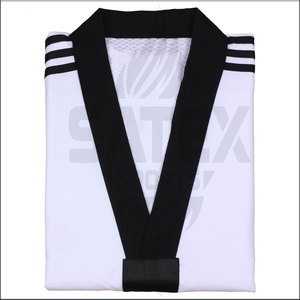 Uniforme de Taekwondo Unisex para Adultos, 100% Algodón, Logotipo Frontal Personalizado, Secado Rápido, Transpirable, Conjuntos de Ropa de Artes Marciales - Product Image 3