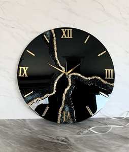 FINISH Epoxy Resin Wall <b>Clock</b> Epoxy Resin Living Room best qulatiye Furniture Home Decor Wall <b>Clock</b> Customized best - Product Image 6