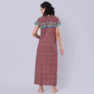 Evolove - Camisón Largo de Viscosa Súper Suave y Cómodo para Mujer, con Cierre de Botones y Bolsillos, ODM, 3 Piezas - Product Image 1