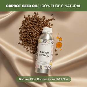 Huile de graines de carotte 100% pure de qualité cosmétique et alimentaire, hydratante, éclaircissante, raffermissante et nourrissante, infusée au citron - Product Image 3