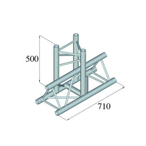 Alutruss Trilog 6082AT-35 3-Way T-Piece Connector - Product Image 2