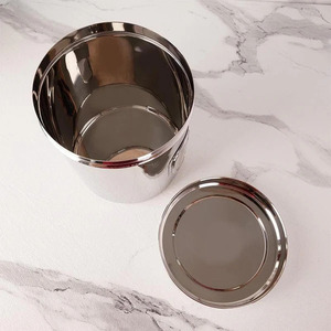 Multipurpose Stainless Steel Storage <b>Jar</b> Elegant and Practical Stainless Steel Storage <b>Jar</b> with Secure Lid - Product Image 4