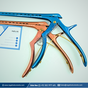 Édition couleur limitée de qualité supérieure Kerrison Rongeur 1mm à 6mm 45 degrés vers le haut Instruments neurochirurgicaux Logo personnalisé Bienvenue - Product Image 3